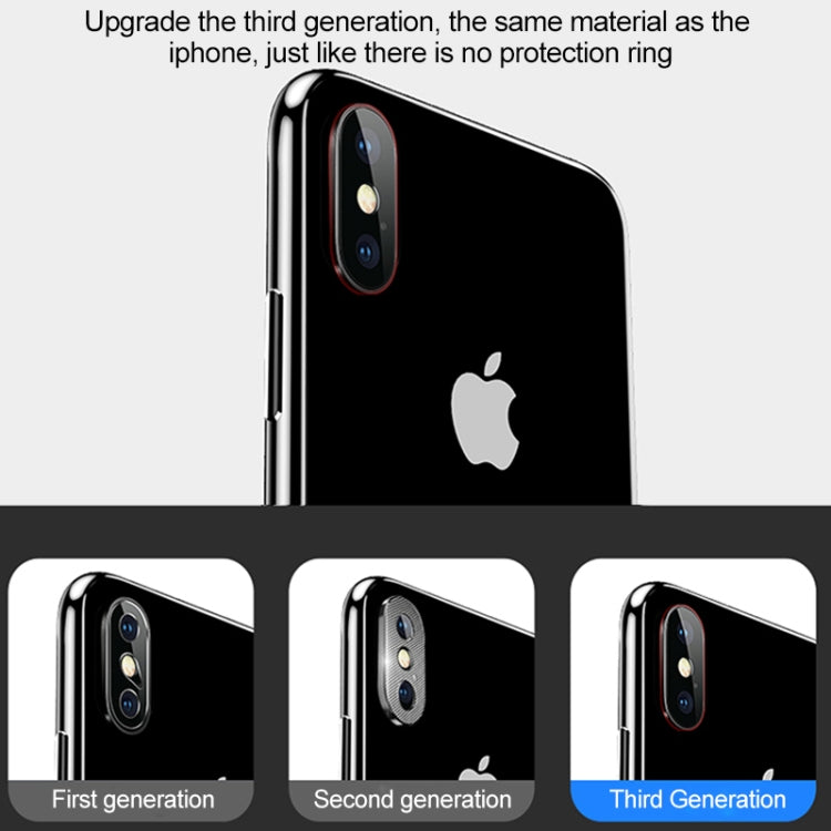 Per iPhone XS Max Pellicola in vetro temperato per protezione dell'obiettivo della fotocamera in metallo in lega di titanio, For iPhone XS Max (Black)(1 PC), For iPhone XS Max (Gold)(1 PC), For iPhone XS Max (Silver)(1 PC)