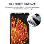 Pellicola a schermo intero in vetro temperato serigrafato antigraffio 9H 2.5D per Huawei Y6 (2018), For Huawei Y6 (2018) (1 PCS) Black, For Y6 (2018) (1 PCS)