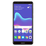 Pellicola a schermo intero in vetro temperato serigrafato antigraffio 9H 2.5D per Huawei Y9 (2018), For Y9 (2018) (1 PCS) Black, For Y9 (2018) (1 PCS)