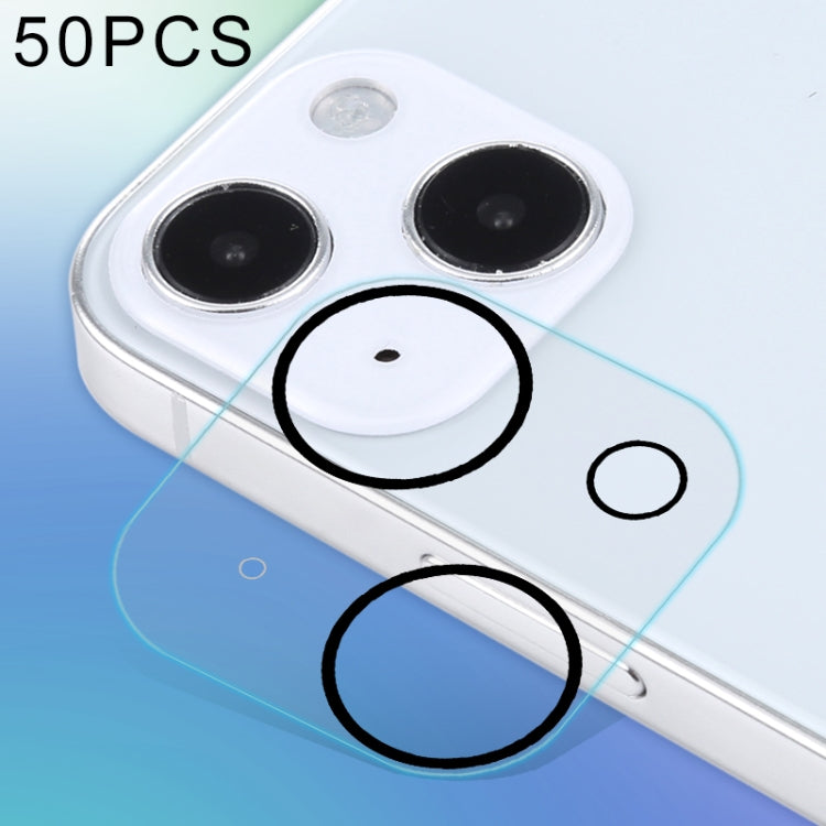 Per iPhone 13 50 pezzi HD antiriflesso pellicola protettiva per obiettivo fotocamera posteriore in vetro temperato, For iPhone 13(50PCS)
