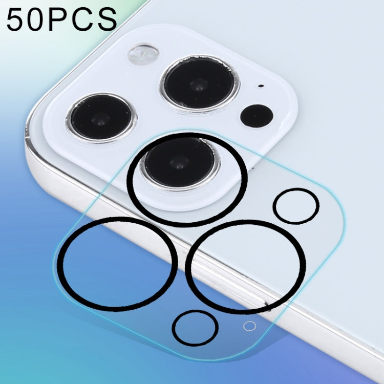 Per iPhone 13 Pro Max 50 pezzi HD antiriflesso pellicola protettiva per obiettivo fotocamera posteriore in vetro temperato, For iPhone 13 Pro Max (50PCS)