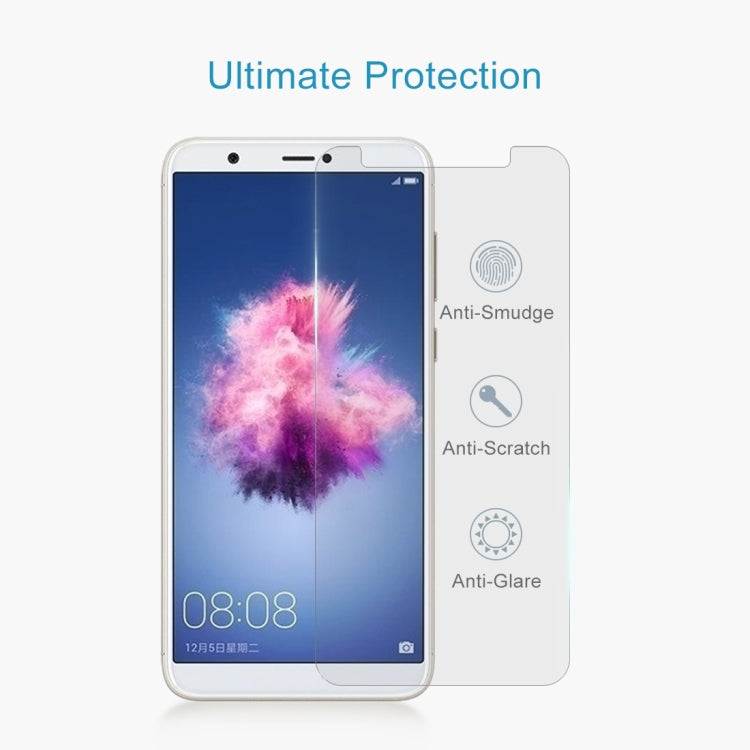 Per Huawei P smart / Enjoy 7S 0,26 mm 9H Durezza superficiale 2,5D Pellicola proteggi schermo in vetro temperato curvo, For P smart / Enjoy 7S