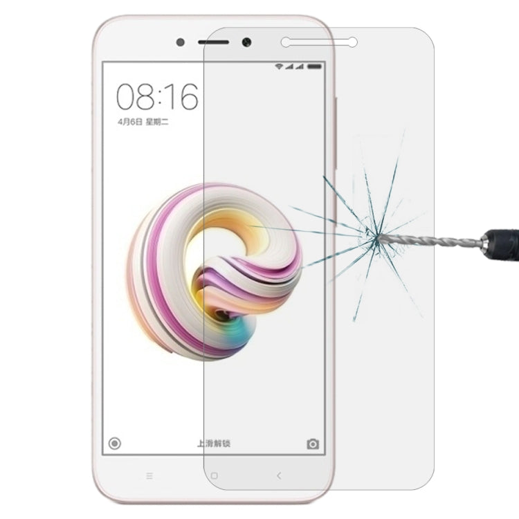 Per Xiaomi Redmi 5A 0,26mm 9H Durezza superficiale 2,5D Proteggi schermo in vetro temperato con bordo curvo, For Redmi 5A