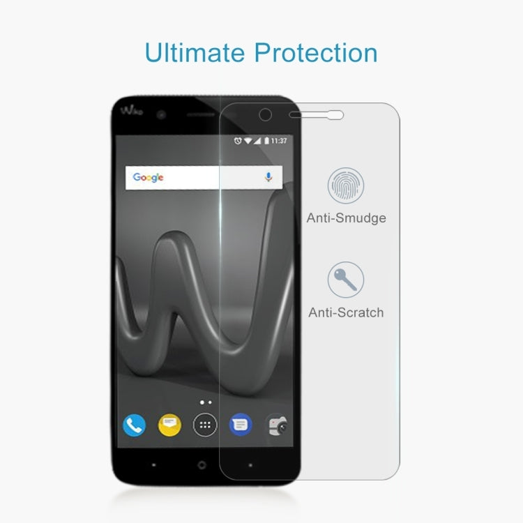 2 pezzi per Wiko Harry 0,26 mm 9H durezza superficiale 2,5D protezione schermo in vetro temperato con bordo curvo, For Wiko Harry