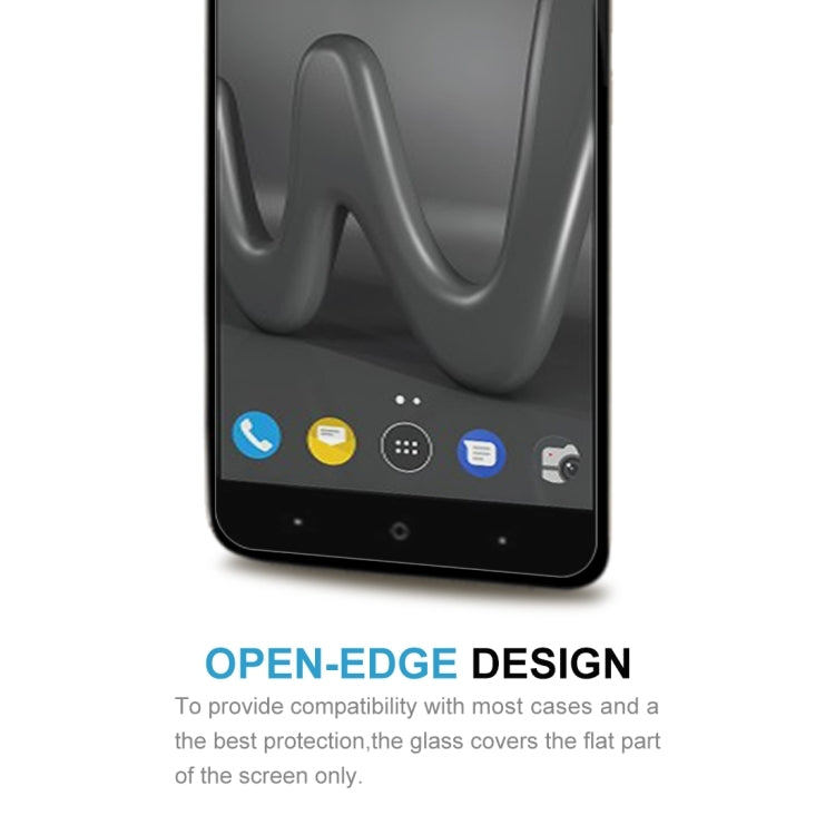 2 pezzi per Wiko Harry 0,26 mm 9H durezza superficiale 2,5D protezione schermo in vetro temperato con bordo curvo, For Wiko Harry