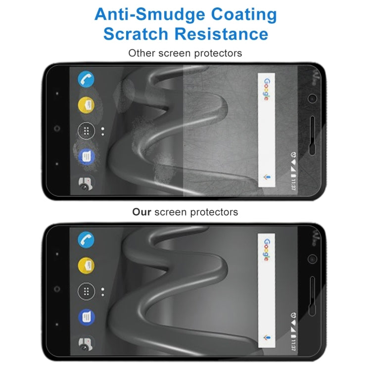 2 pezzi per Wiko Harry 0,26 mm 9H durezza superficiale 2,5D protezione schermo in vetro temperato con bordo curvo, For Wiko Harry