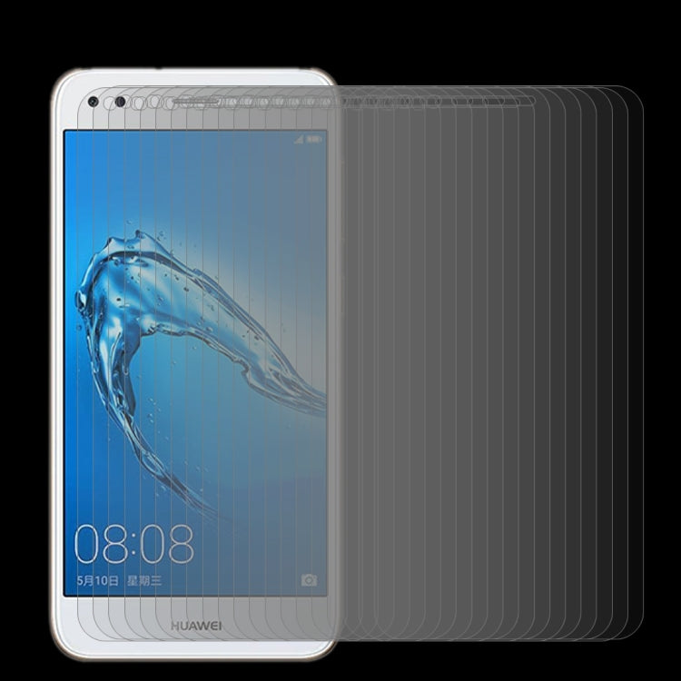100 PZ per Huawei Y6 Pro (2017) 0,26 mm 9H Durezza superficiale 2,5D Proteggi schermo in vetro temperato con bordo curvo, For Y6 Pro (2017)