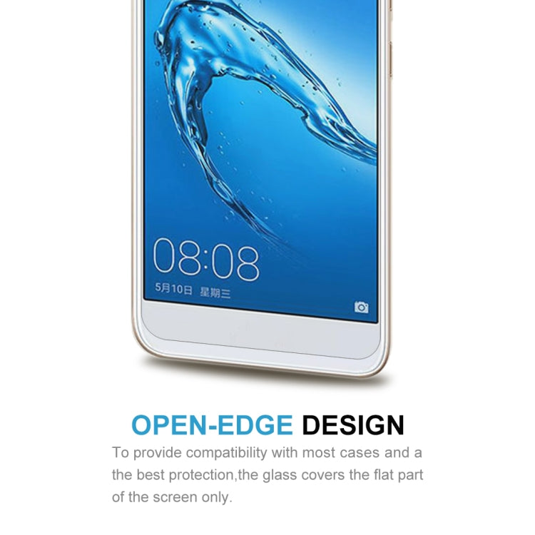 Per Huawei Y6 Pro (2017) 0,26 mm 9H Durezza superficiale 2,5D Proteggi schermo in vetro temperato con bordo curvo, For Y6 Pro (2017)