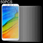 50 PZ per Xiaomi Redmi 5 Plus 0,26mm 9H Durezza superficiale 2.5D Proteggi schermo in vetro temperato con bordo curvo, For Redmi 5 Plus