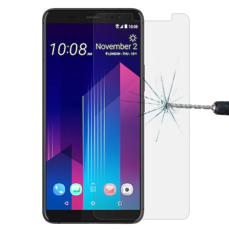 Per HTC U11+ 0,26mm 9H Durezza superficiale 2,5D Proteggi schermo in vetro temperato con bordo curvo, For U11+ (1 PC)