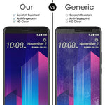 Per HTC U11+ 0,26mm 9H Durezza superficiale 2,5D Proteggi schermo in vetro temperato con bordo curvo, For U11+ (1 PC)