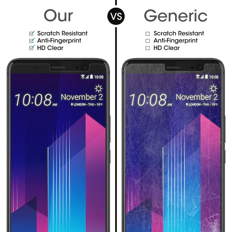 Per HTC U11+ 0,26mm 9H Durezza superficiale 2,5D Proteggi schermo in vetro temperato con bordo curvo, For U11+ (1 PC)