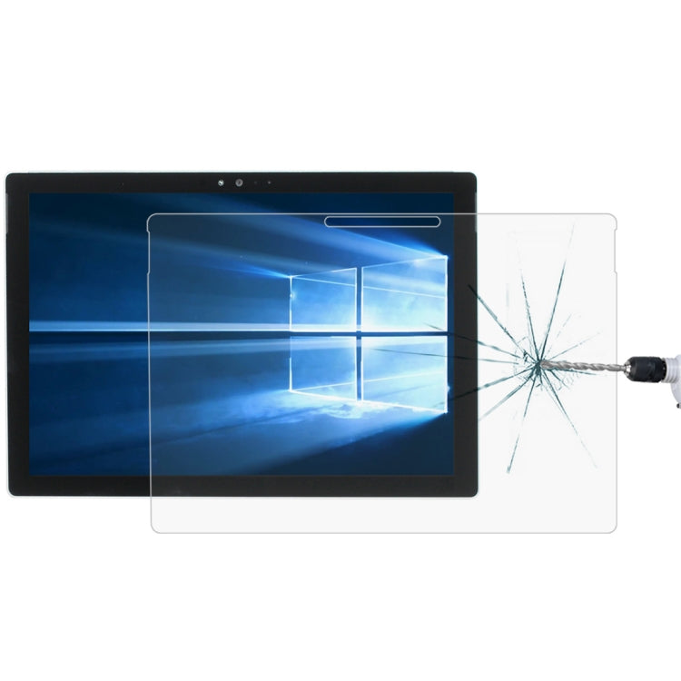 Pellicola in vetro temperato a schermo intero da 0,3 mm 9H per Microsoft Surface Pro 4 da 12,3 pollici, For Surface Pro 4