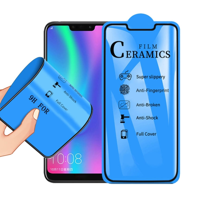 Pellicola in ceramica a copertura totale con colla completa 2.5D per Huawei Honor 8C, For Huawei Honor 8C (1 PC)