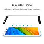 Pellicola in vetro temperato completamente adesiva a schermo intero 9H 2.5D da 0,33 mm per Xiaomi Redmi 5 Plus, For Redmi 5 Plus