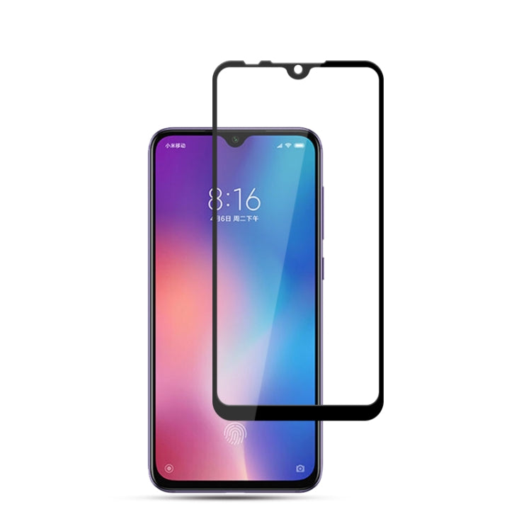 mocolo 0,33mm 9H 2.5D Pellicola in vetro temperato con stampa in seta a colla completa per Xiaomi Mi 9 SE, For Xiaomi Mi 9 SE