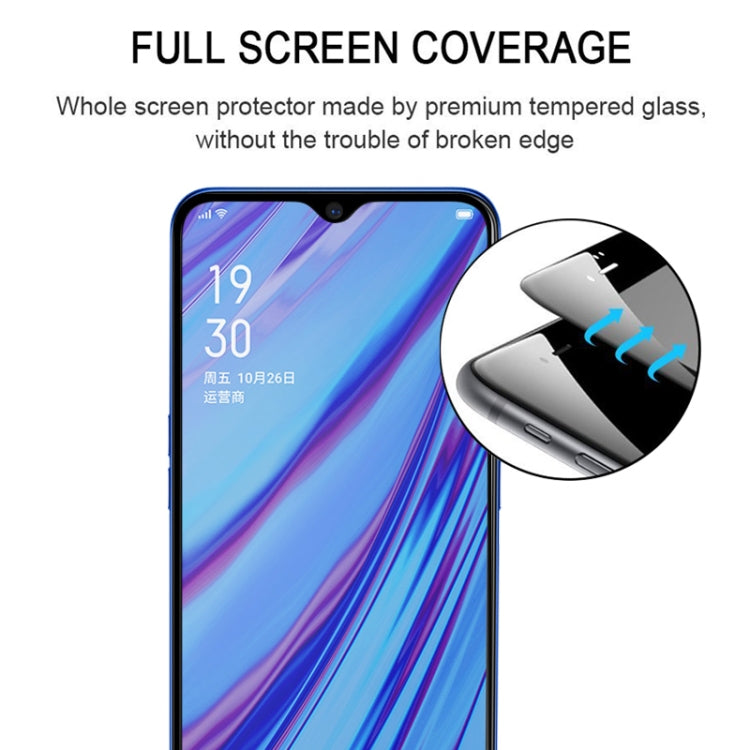 25 PCS Per OPPO A5 / A9 (2020) / A56 5G Colla completa Protezione schermo a copertura totale Pellicola in vetro temperato, For OPPO A5 / A9(25 PCS)
