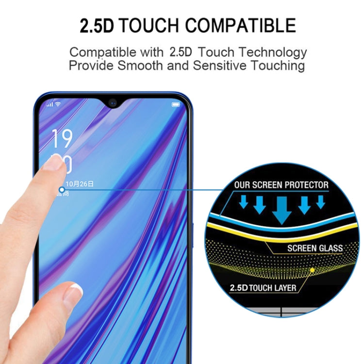 25 PCS Per OPPO A5 / A9 (2020) / A56 5G Colla completa Protezione schermo a copertura totale Pellicola in vetro temperato, For OPPO A5 / A9(25 PCS)