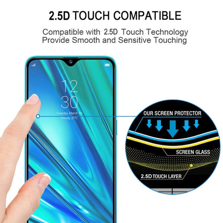 Per OPPO Realme 5 Pro Pellicola proteggi schermo in vetro temperato con colla completa, For OPPO Realme 5 Pro(1 PC)