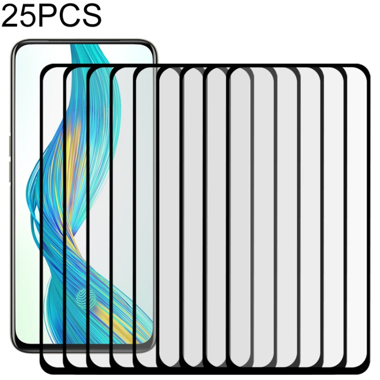 25 pezzi per OPPO Realme XT Pellicola proteggi schermo in vetro temperato con colla completa, For OPPO Realme XT(25 PCS)
