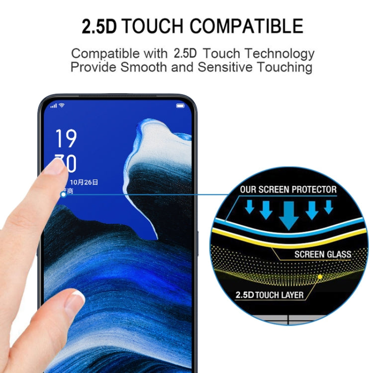 Per OPPO Reno2 / Z Pellicola proteggi schermo in vetro temperato con colla completa, For OPPO Reno2 / Z(1 PC)