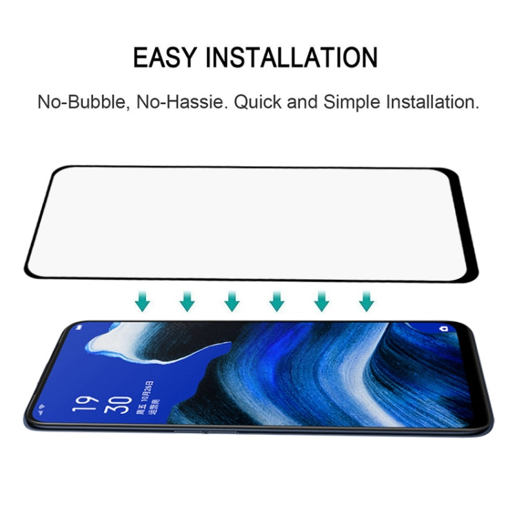 Per OPPO Reno2 / Z Pellicola proteggi schermo in vetro temperato con colla completa, For OPPO Reno2 / Z(1 PC)