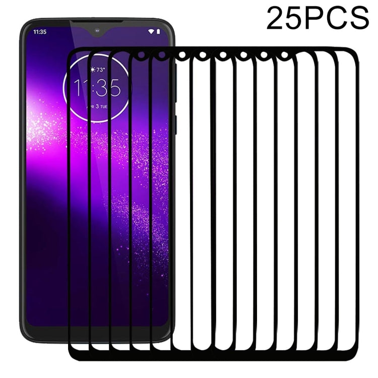 Per Motorola One Macro 25 PCS Pellicola in vetro temperato a schermo intero con colla completa, For Motorola One Macro
