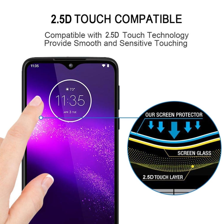 Per Motorola One Macro 25 PCS Pellicola in vetro temperato a schermo intero con colla completa, For Motorola One Macro