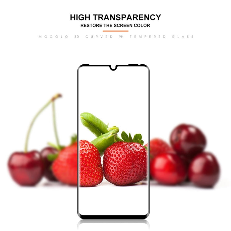 mocolo 0,33 mm 9H Pellicola in vetro temperato a schermo intero curvo con colla 3D per Huawei P30 Pro, For Huawei P30 Pro