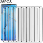 25 pezzi per pellicola in vetro temperato con bordo curvo 3D OPPO Reno3 Pro 9H HD (trasparente), For OPPO Reno3 Pro(25 PCS), For OPPO Reno3 Pro(Black)(25 PCS)