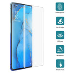 25 pezzi per pellicola in vetro temperato con bordo curvo 3D OPPO Reno3 Pro 9H HD (trasparente), For OPPO Reno3 Pro(25 PCS), For OPPO Reno3 Pro(Black)(25 PCS)