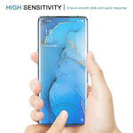 25 pezzi per pellicola in vetro temperato con bordo curvo 3D OPPO Reno3 Pro 9H HD (trasparente), For OPPO Reno3 Pro(25 PCS), For OPPO Reno3 Pro(Black)(25 PCS)