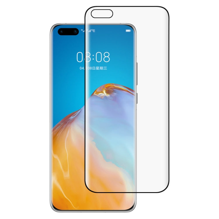 Per Huawei P40 Pro 9H Pellicola in vetro temperato con bordo curvo HD 3D (Nero), For Huawei P40 Pro(Black)(1 PC), For Huawei P40 Pro(1 PC)