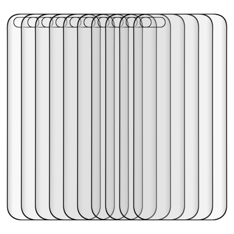 25 pezzi per Huawei P40 Pro 9H HD Pellicola in vetro temperato con bordo curvo 3D (trasparente), For Huawei P40 Pro(25 PCS), For Huawei P40 Pro(Black)(25 PCS)