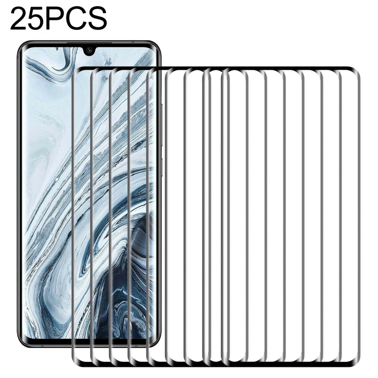 Pellicola vetro temperato 9H per Xiaomi Mi Note 10 Pro 25 pezzi