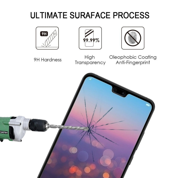 Pellicola in vetro temperato a schermo intero con stampa serigrafica 9H per Huawei P20, For Huawei P20