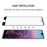 Pellicola in vetro temperato a schermo intero con stampa serigrafica da 25 pezzi 9H per Huawei P20, For Huawei P20 (25 PCS)