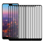 Pellicola in vetro temperato a schermo intero con stampa serigrafica da 25 pezzi 9H per Huawei P20, For Huawei P20 (25 PCS)