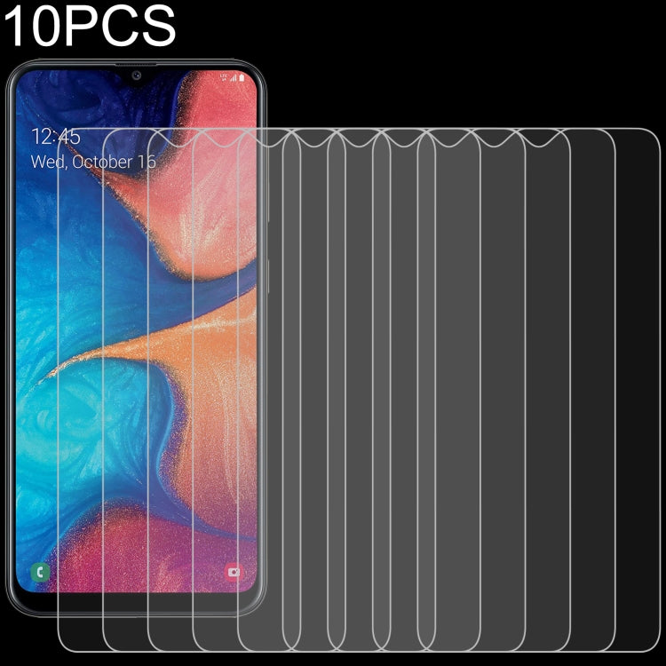 Pellicola vetro temperato per Samsung Galaxy A20 10 pezzi