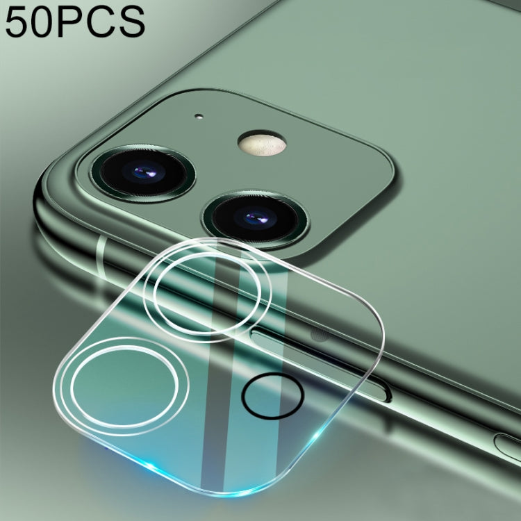 Per iPhone 12 50 pezzi HD Pellicola protettiva per obiettivo fotocamera posteriore in vetro temperato, For iPhone 12(50 PCS)