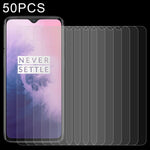 Pellicola in vetro temperato da 50 pezzi 0,26 mm 9H 2,5D per OnePlus 7, For OnePlus 7 (50 PCS)