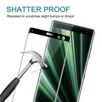 Pellicola in vetro temperato curvo a schermo intero 3D 9H per Sony Xperia XZ3, For Sony Xperia XZ3(1 PC)