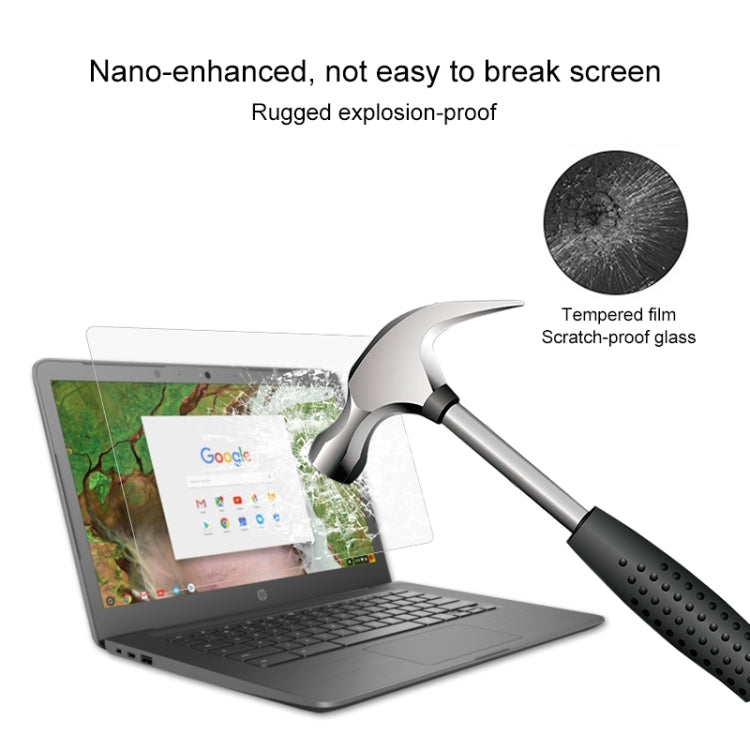 Pellicola protettiva in vetro temperato HD per schermo portatile per HP Chromebook 14 G5 14 pollici, For HP Chromebook 14 G5 14 inch