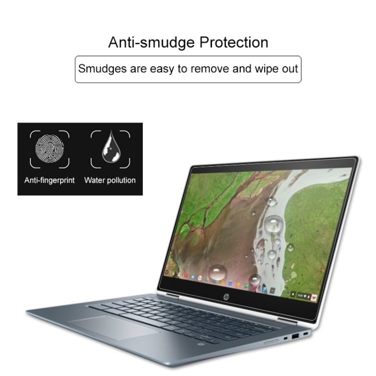 Pellicola protettiva in vetro temperato HD per schermo portatile per HP Chromebook x360 - 14-da0021nr 14 pollici, For HP Chromebook x360 - 14-da0021nr 14 inch