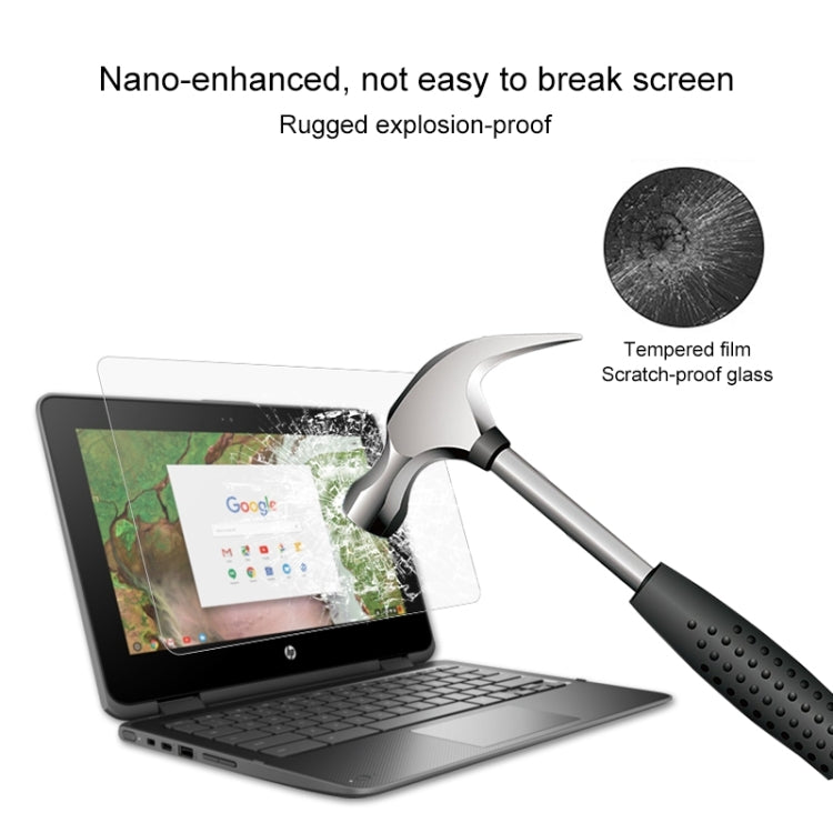 Pellicola protettiva in vetro temperato HD per schermo portatile per HP Chromebook x360 11 G1 EE 11,6 pollici, For HP Chromebook x360 11 G1 EE 11.6 inch