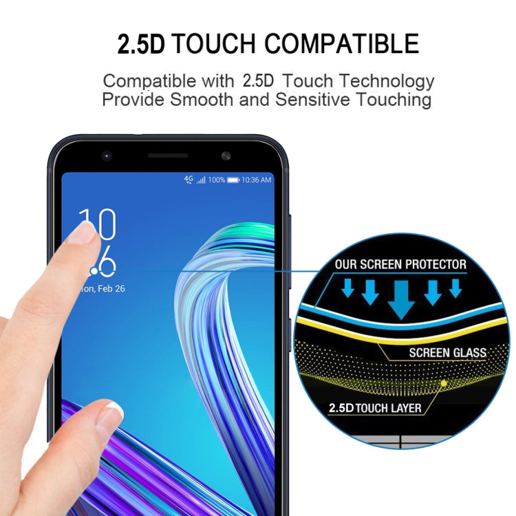 Pellicola in vetro temperato a schermo intero con colla completa da 25 pezzi per Asus Zenfone Max (M1) ZB555KL, For Asus Zenfone Max (M1) ZB555KL