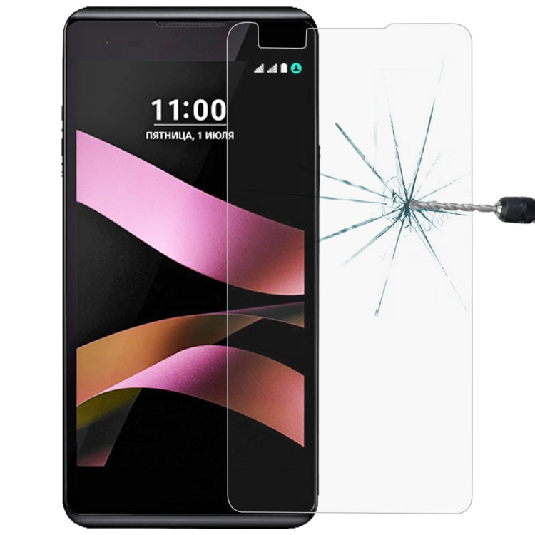 Pellicola in vetro temperato 9H 2.5D da 0,26 mm per LG X Style, For LG X Style (1 PC)