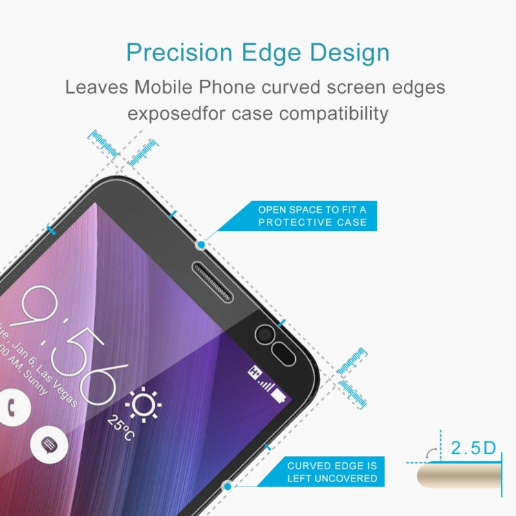 Pellicola in vetro temperato 0,26 mm 9H 2,5D per Asus Zenfone Go ZB551KL, For Zenfone Go ZB551KL(1 PC)