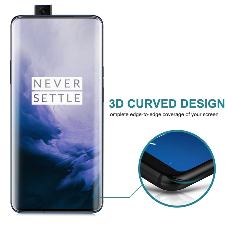 Pellicola in vetro temperato a schermo intero curvo 3D antiriflesso per OnePlus 7 Pro, For OnePlus 7 Pro