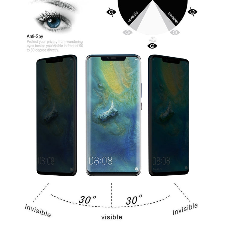 Pellicola in vetro temperato antiriflesso curvo 3D 9H per Huawei Mate 20 Pro, For Huawei Mate 20 Pro